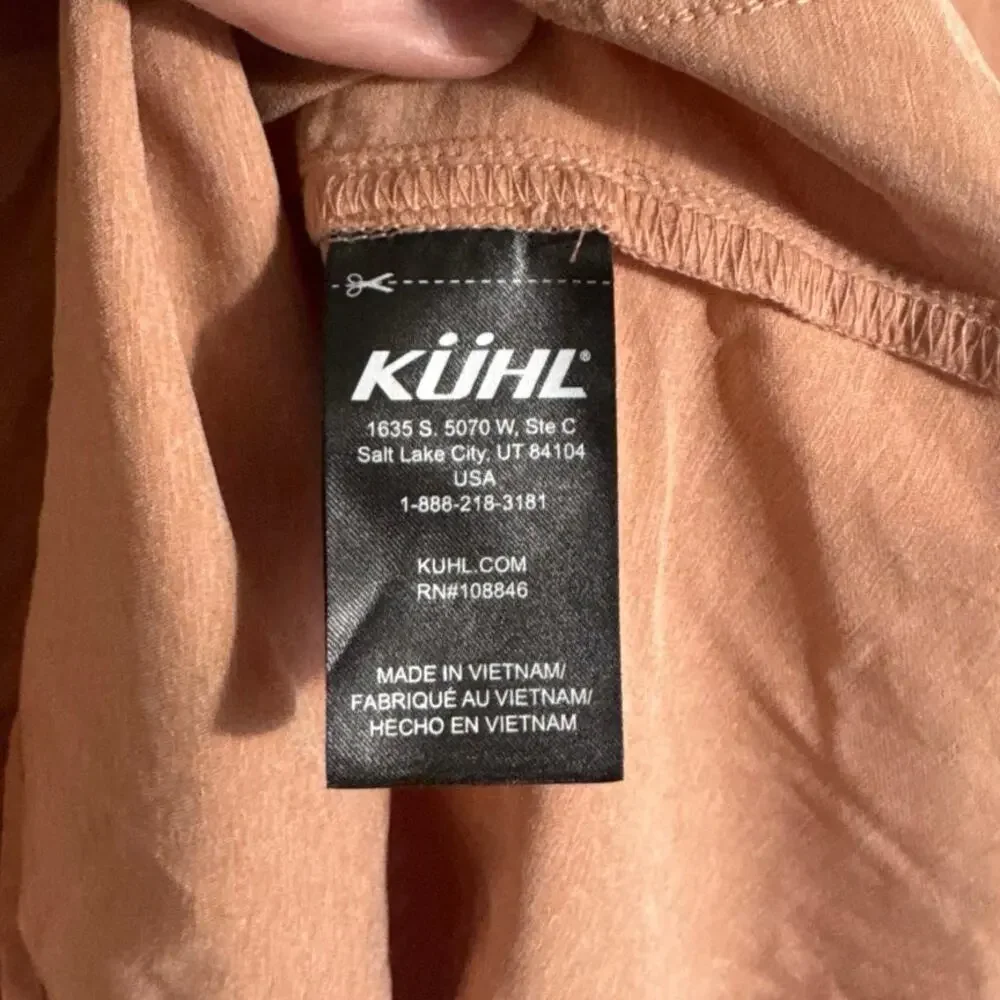 Women's Size XS Kuhl Arriva 3/4 Pullover Shirt in Salmon